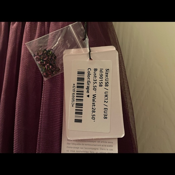 JJ’s House - A-line/V-neck/Tulle Bridesmaid dress - Picture 5 of 6